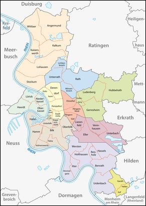 Karte Duesseldorf